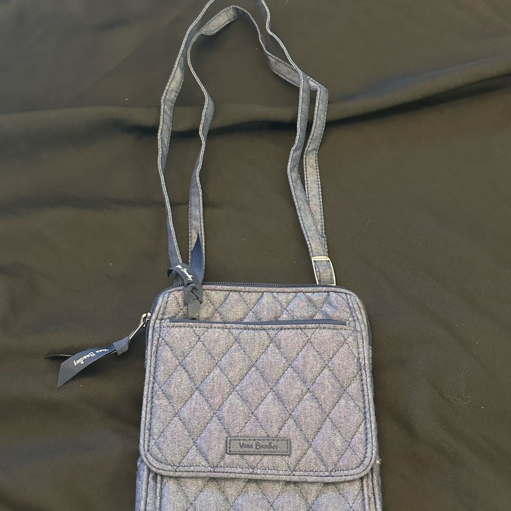 Vera Bradley Quilted denim look Crossbody Bag with Adjustable Strap- NWT
